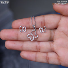 Silver Pendant Set - V One Jewellery