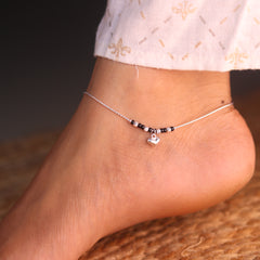 CharmBeat Silver Payal for Women