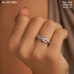 Pratyusha silver ring for women