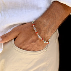 Silver Rudraksha Bracelet by V One Jewellery
