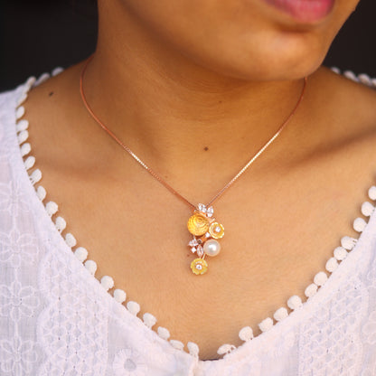 Rose Pearl Luxe Pendant Set