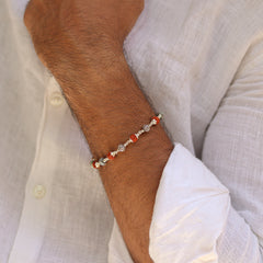 Silver Rudraksha Bracelet by V One Jewellery