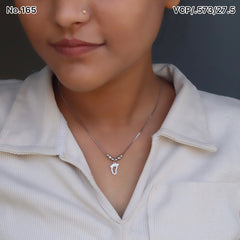 Silver Chain Pendant - V One Jewellery