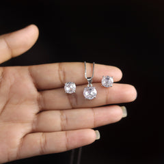 Silva Grace Silver Pendant Set for Women