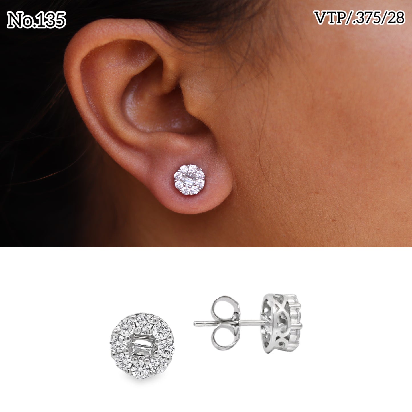 Silver Earrings for Women by V One Jewellery