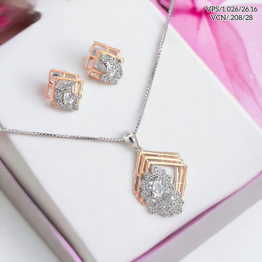 Silver Pendant Set - V One Jewellery