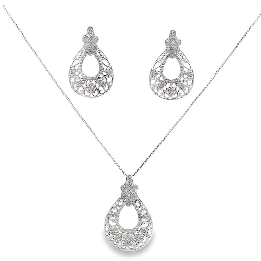 Silver Pendant Set - V One Jewellery