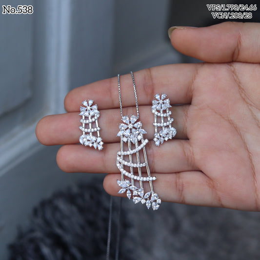 Silver Pendant Set - V One Jewellery