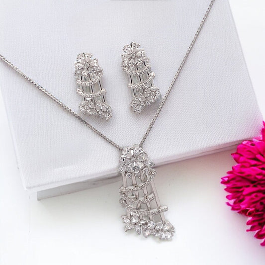 Silver Pendant Set - V One Jewellery