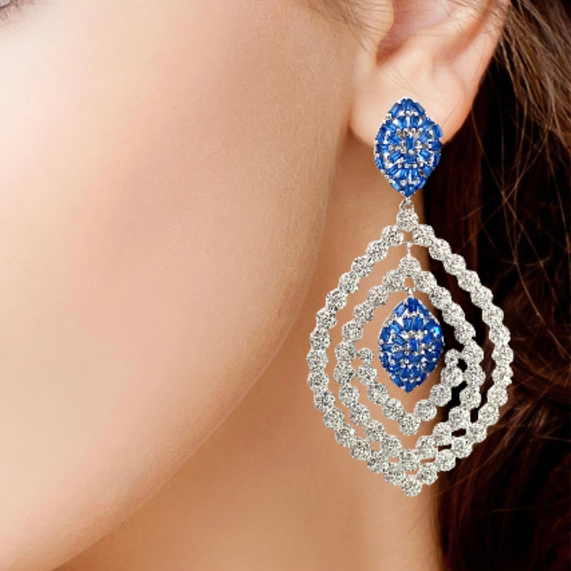 Silver Earrings for Women by V One Jewellery