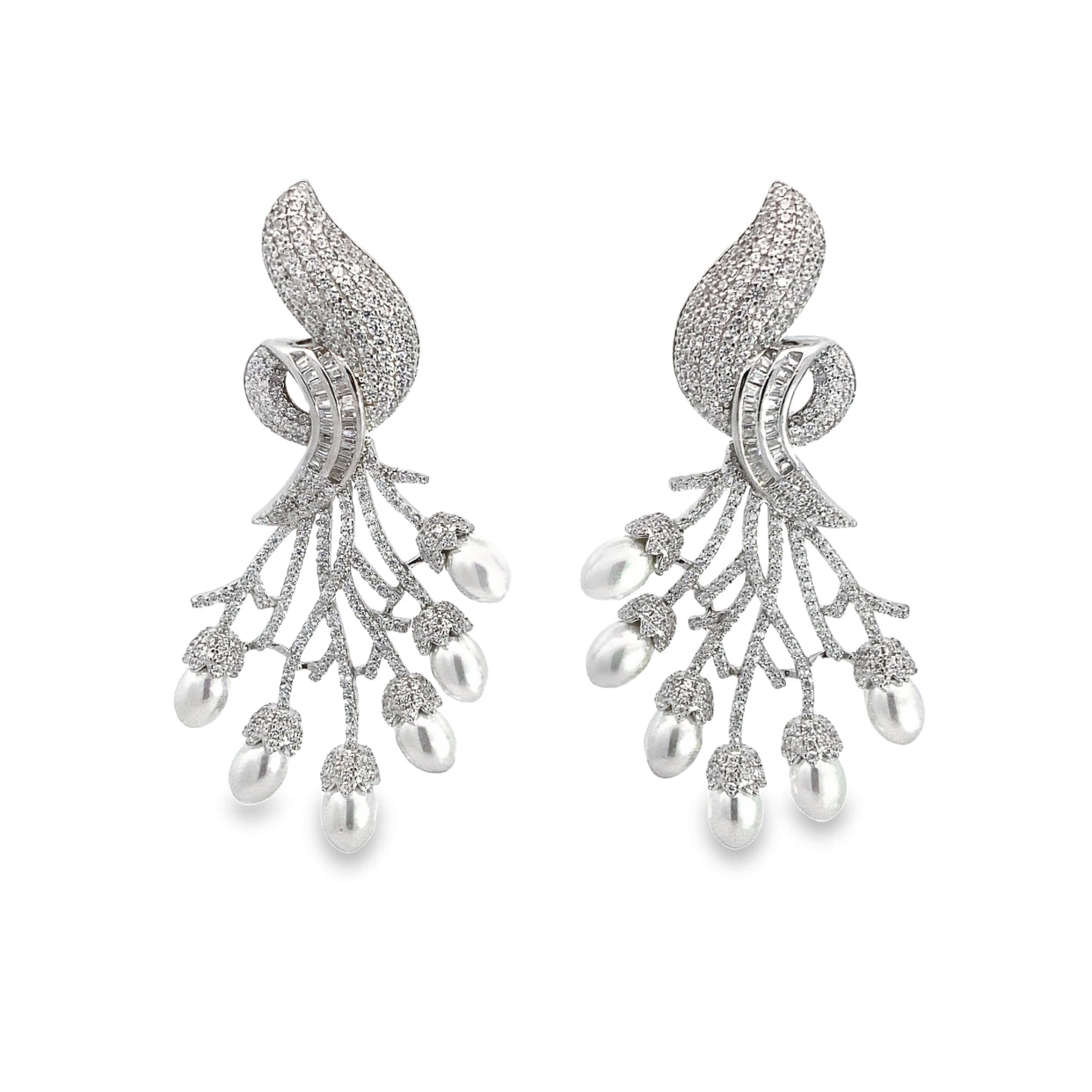 Silver Earrings for Women by V One Jewellery