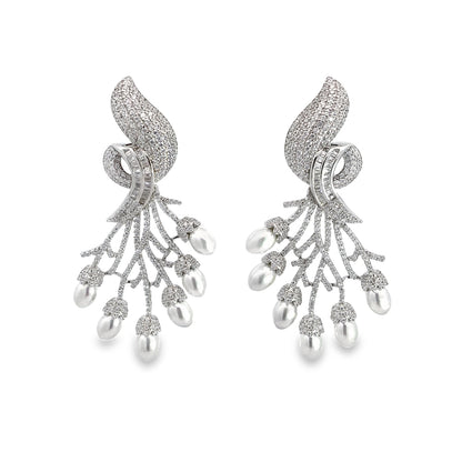 Silver Earrings for Women by V One Jewellery