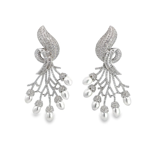 Silver Earrings for Women by V One Jewellery