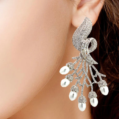 Silver Earrings for Women by V One Jewellery