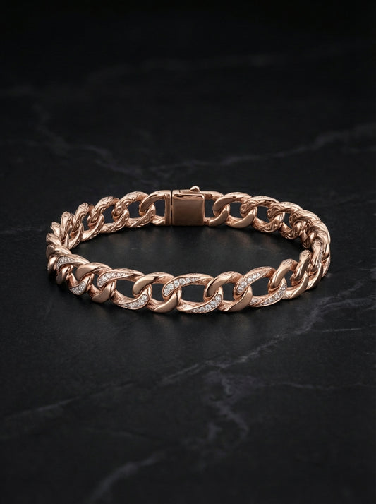 Crownix silver men’s bracelet