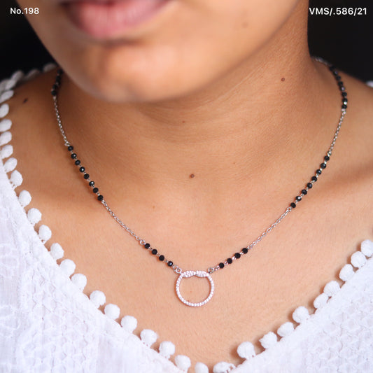 Pristine Light Silver Mangalsutra for Women