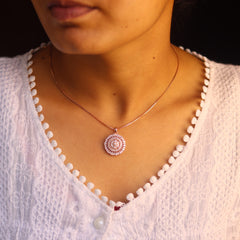 Flora Rose Gold Pendant Set