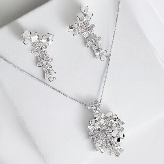 Silver Pendant Set - V One Jewellery