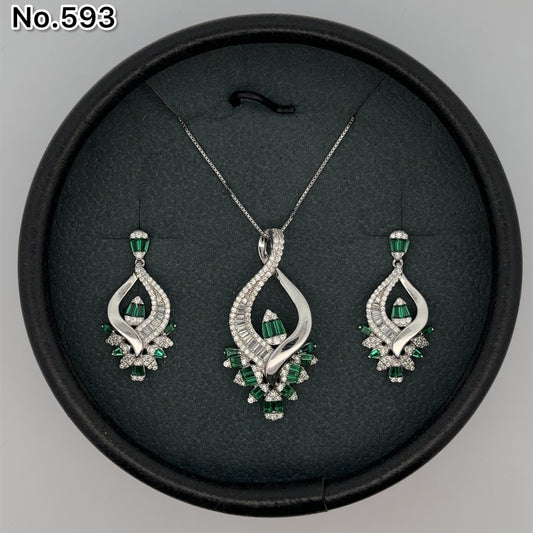 Silver Pendant Set - V One Jewellery