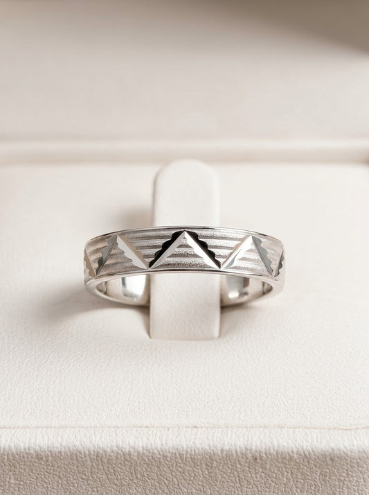 Trion silver men’s ring