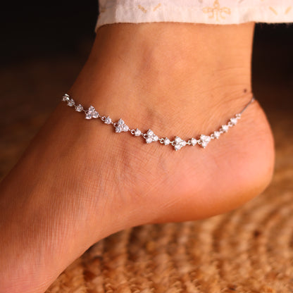 Charmarc Silver Payal for Women