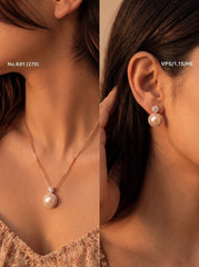 Pearlina silver pendant set for women