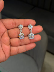 Aaradhya silver earrings