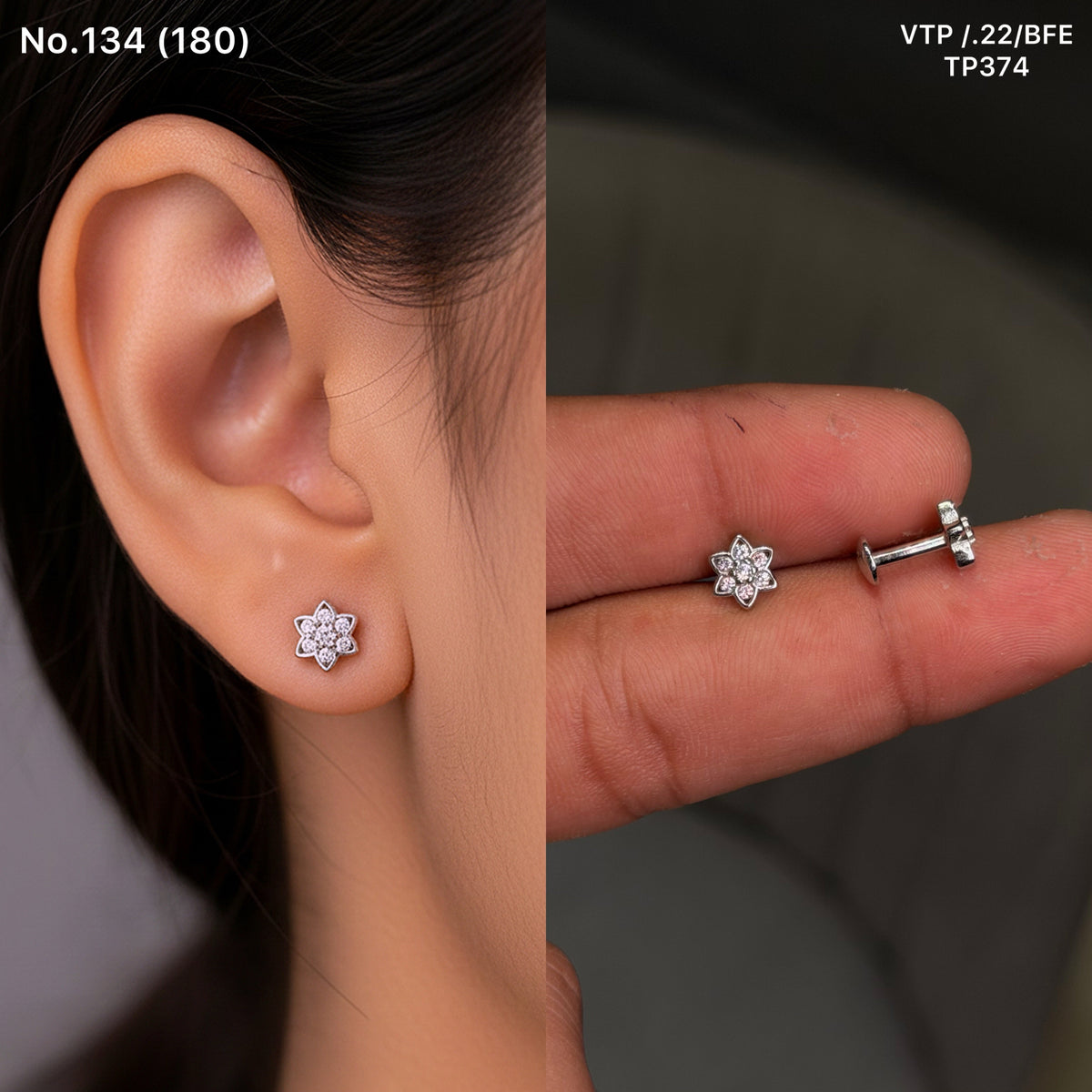 Vihana silver studs