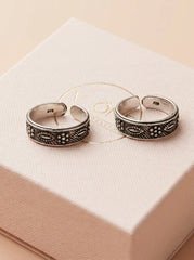 Moonshadow silver toerings for women