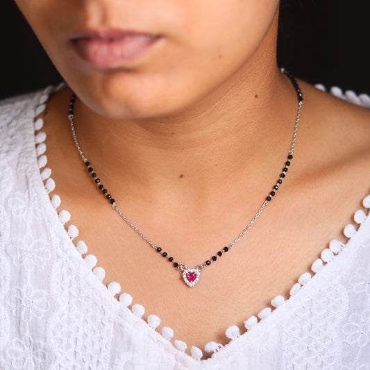 Luminous Love Pure Silver Mangalsutra for Women