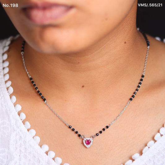 Luminous Love Pure Silver Mangalsutra for Women