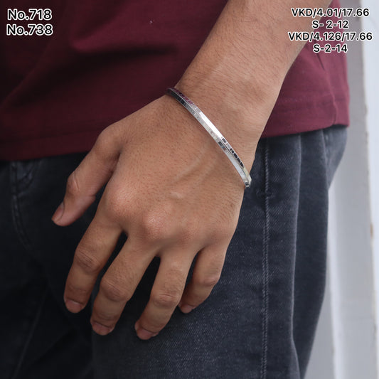 Silver Men's Kada by V One Jewellery