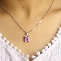 Luxe Silver Women's Pendant Set