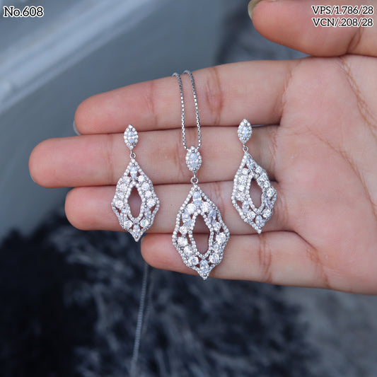 Silver Pendant Set - V One Jewellery