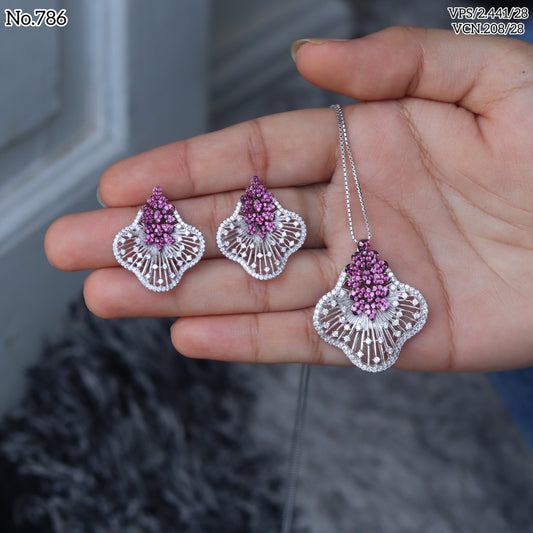 Silver Pendant Set - V One Jewellery