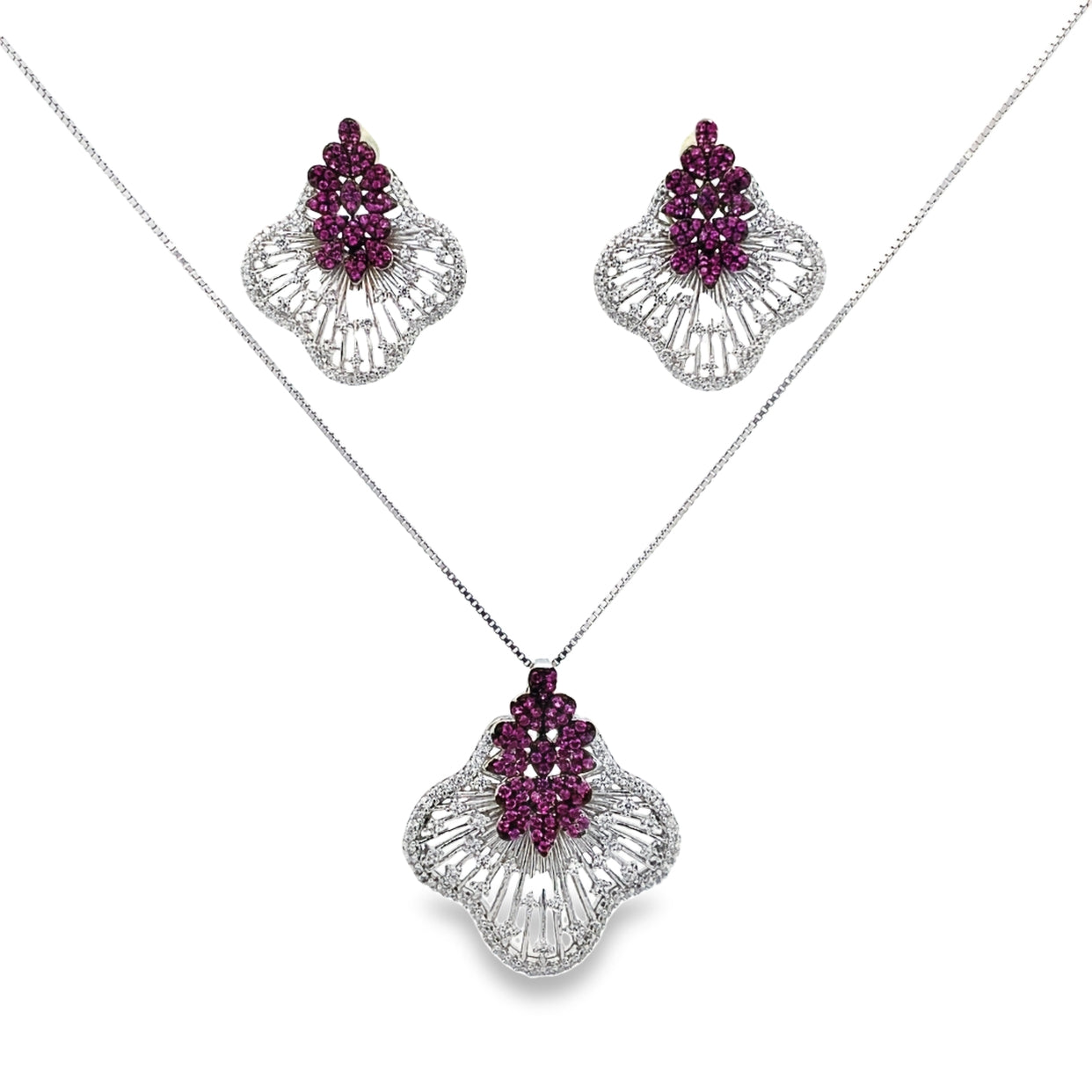 Silver Pendant Set - V One Jewellery