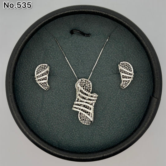 Silver Pendant Set - V One Jewellery