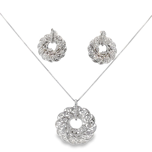 Silver Pendant Set - V One Jewellery
