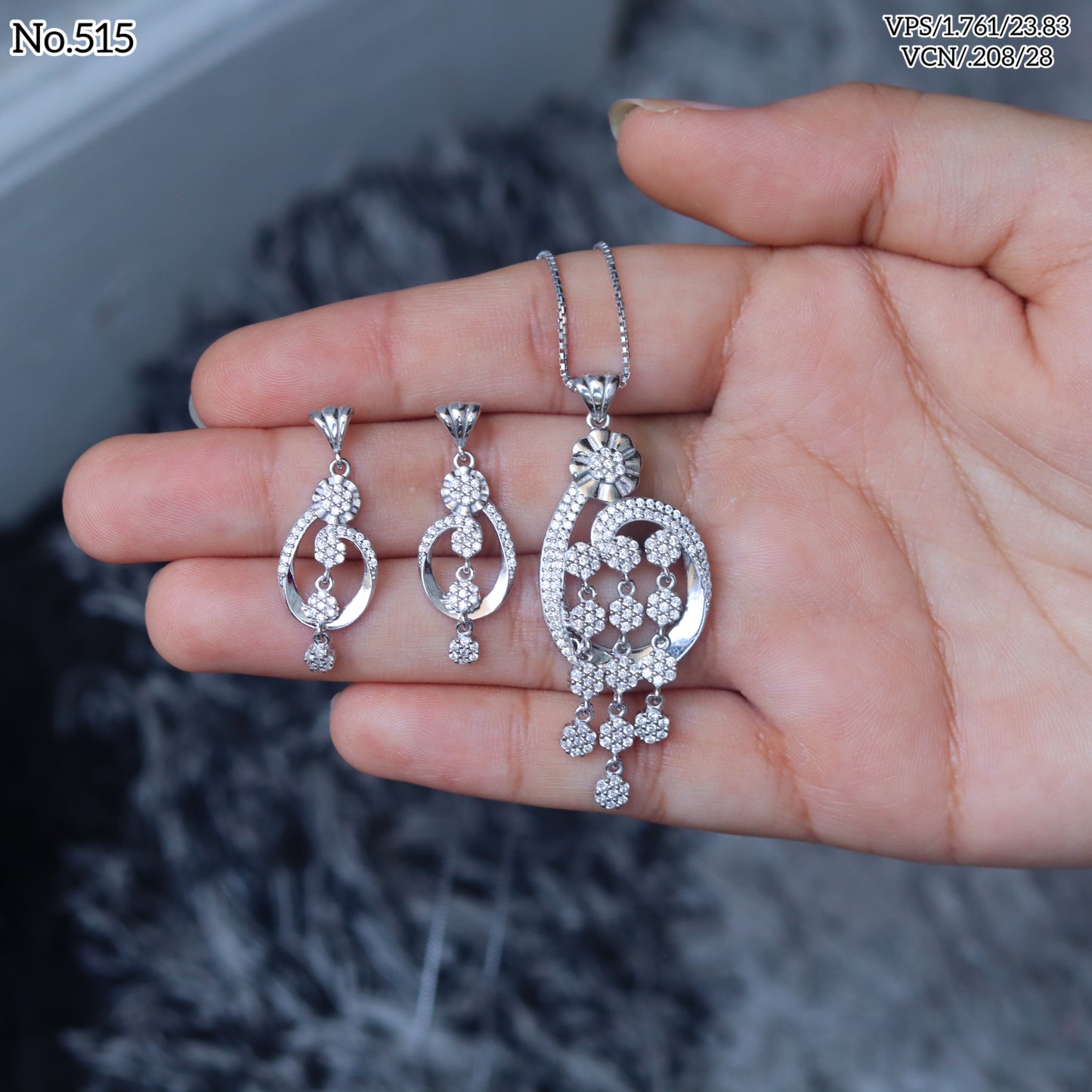 Silver Pendant Set - V One Jewellery