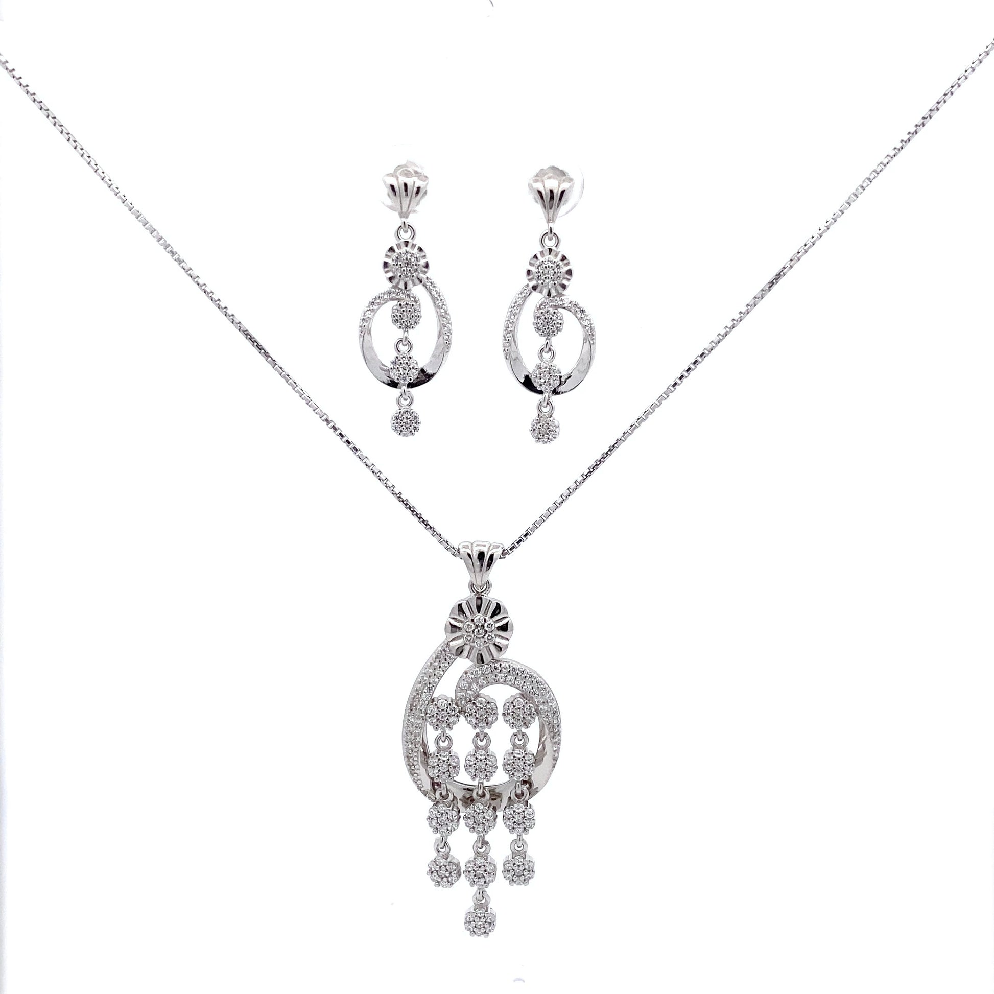 Silver Pendant Set - V One Jewellery