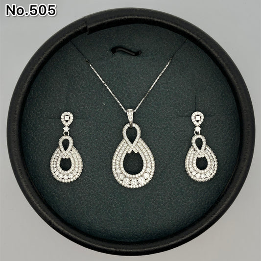 Silver Pendant Set - V One Jewellery