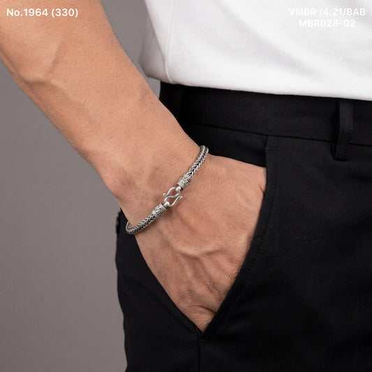 Gravitas silver men’s bracelet