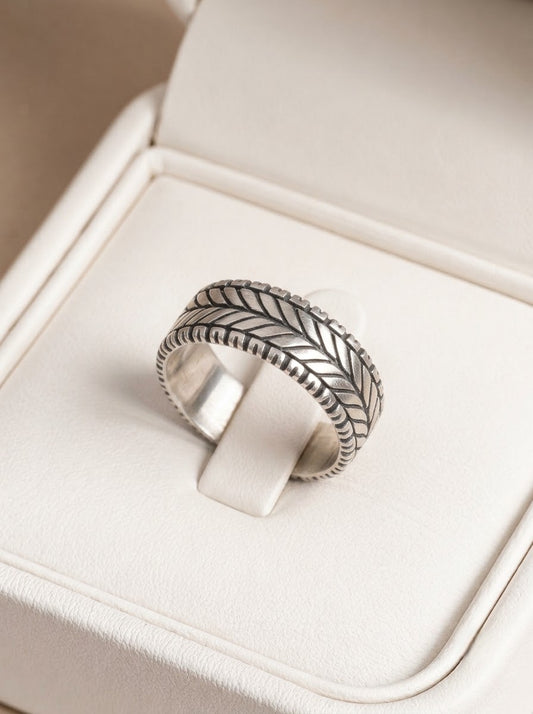 Silver prime men’s ring