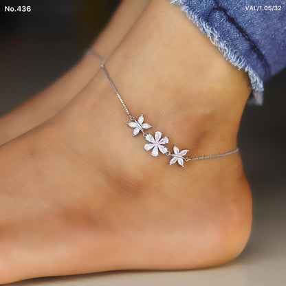 Blooming Beauty Silver Payal