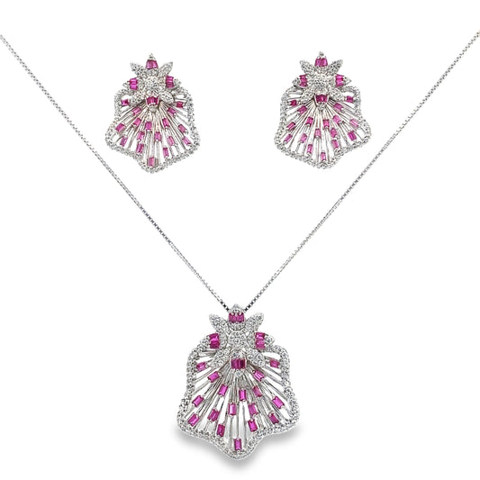 Silver Pendant Set - V One Jewellery