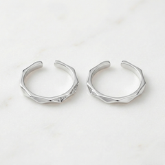 Silver breeze toerings for women