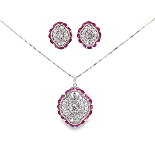Silver Pendant Set - V One Jewellery