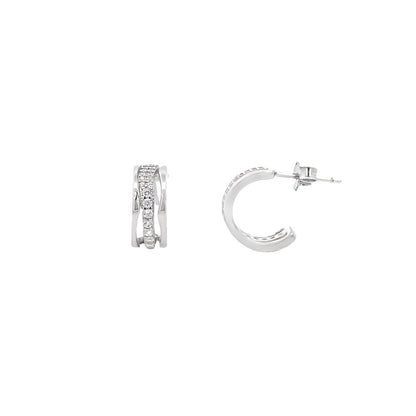 Silver Earrings for Women by V One Jewellery