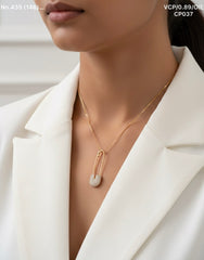 Punk Pin Charm silver chain pendant