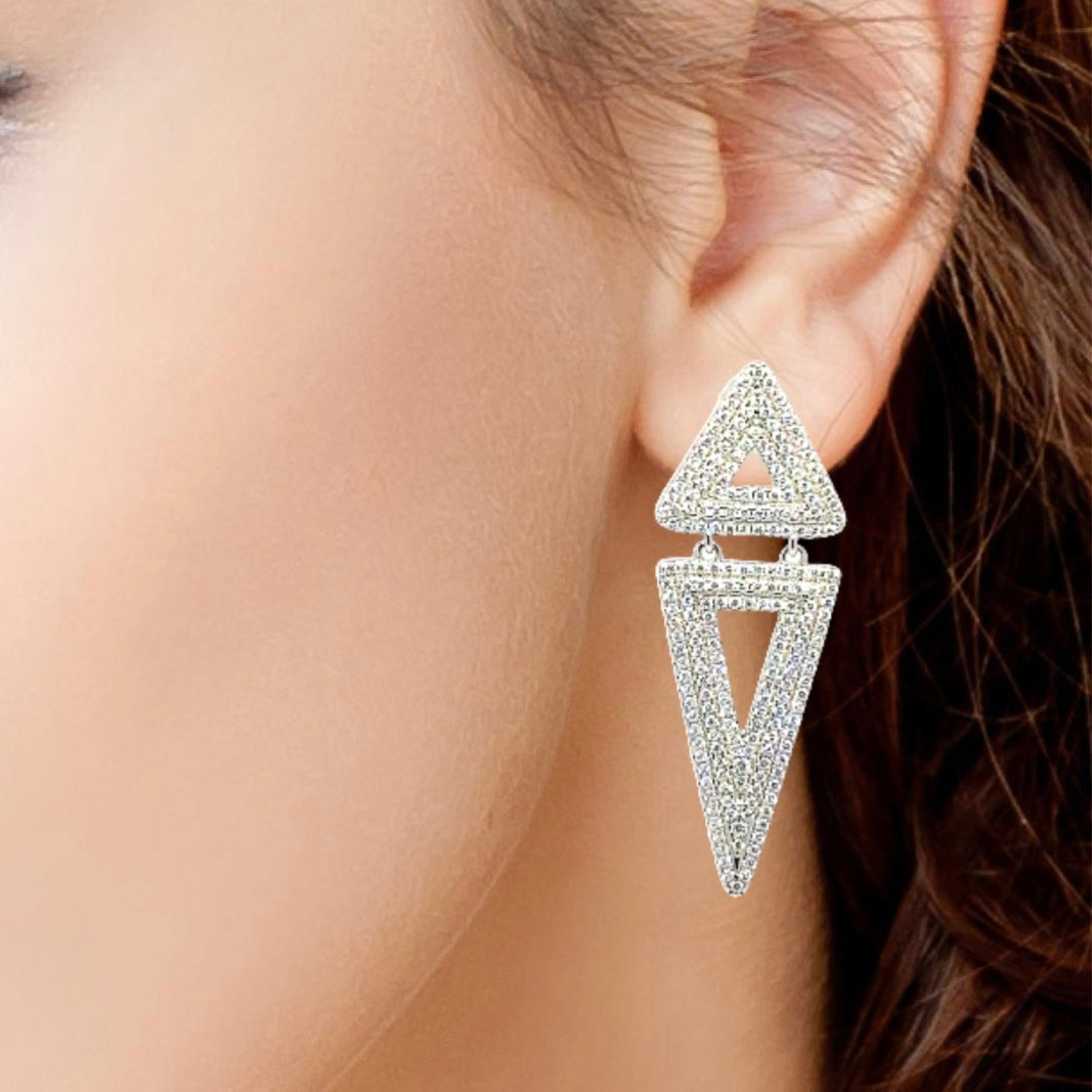 Silver Earrings for Women by V One Jewellery